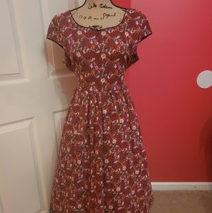 Retro Lindy Bop UK tea dress